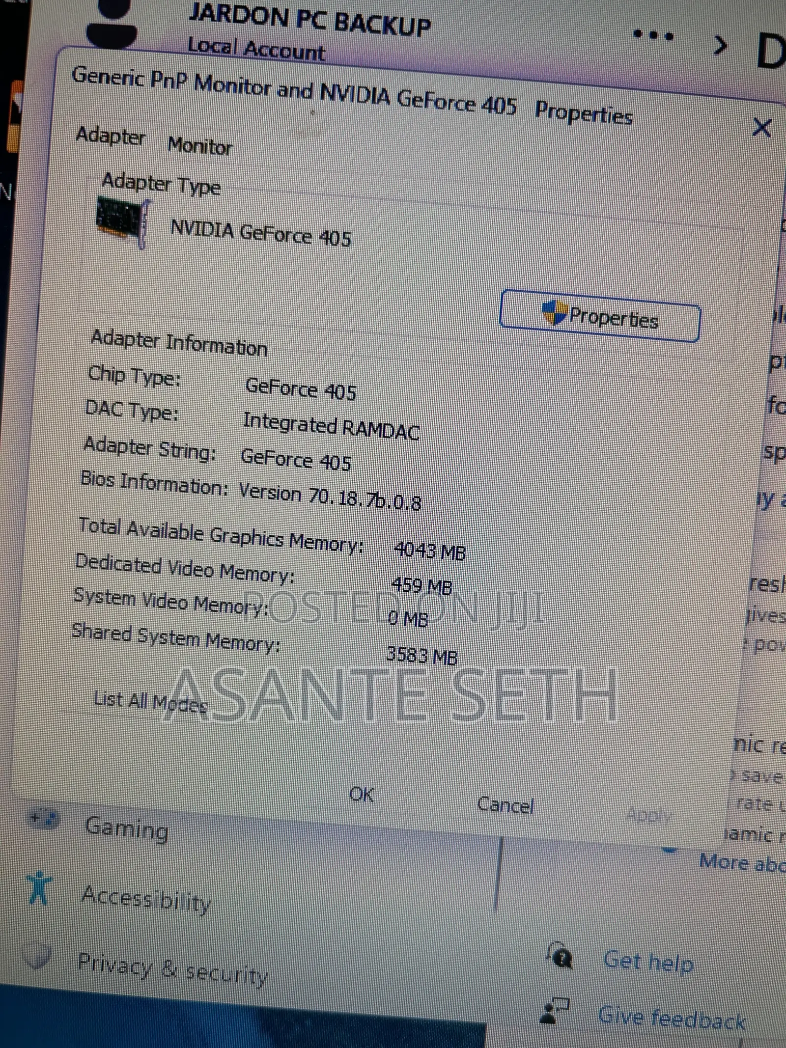 Nvidia Gt 405- 512 MB Display Graphics Card