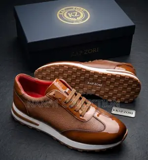 KapZori Low - Top Leather Sneakers