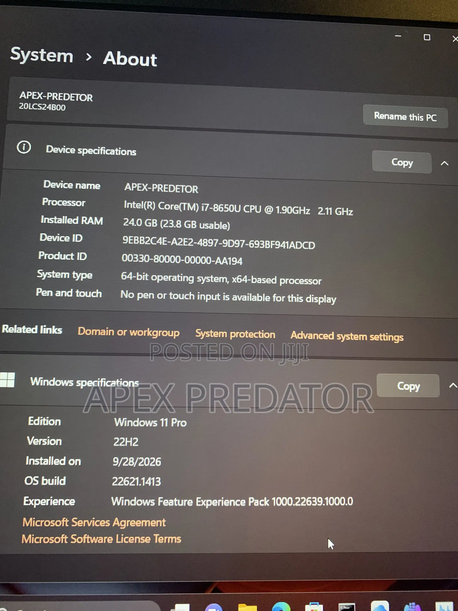 Laptop Lenovo ThinkPad P52 24GB Intel Core i7 SSD 256GB