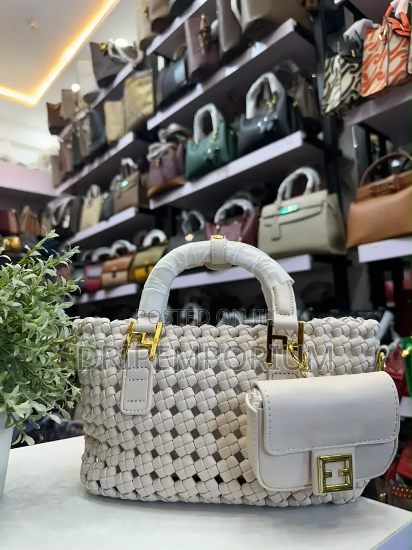 Burgundy Woven Bag