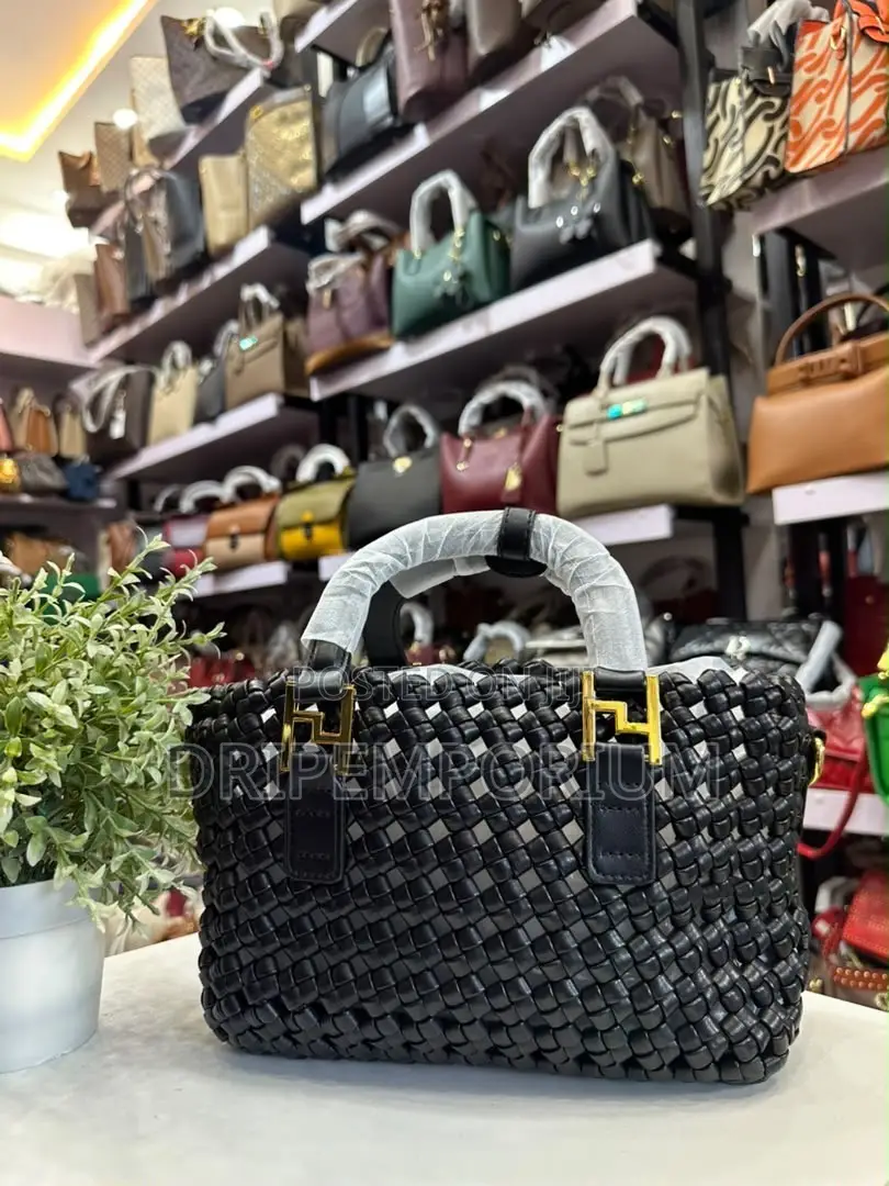 Burgundy Woven Bag