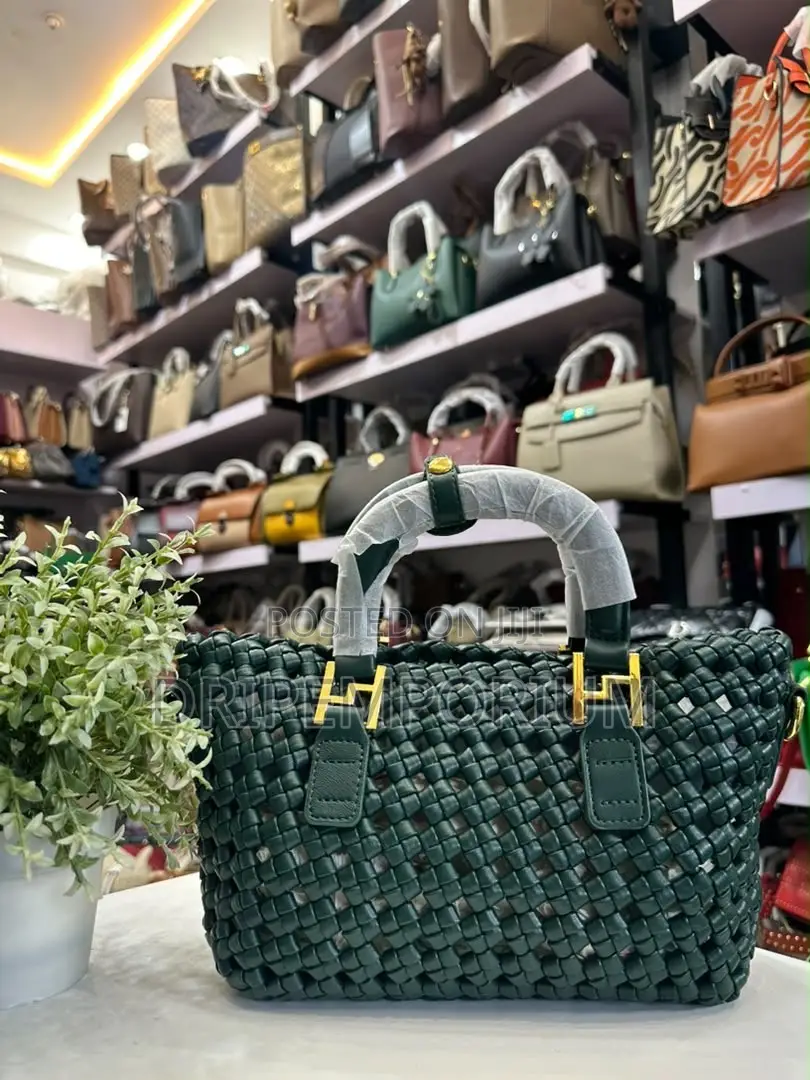 Burgundy Woven Bag
