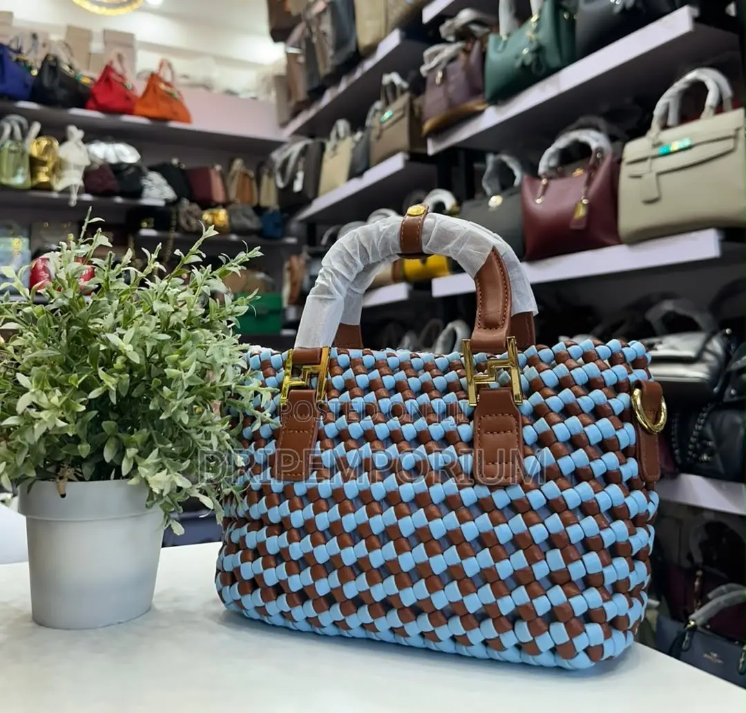 Burgundy Woven Bag
