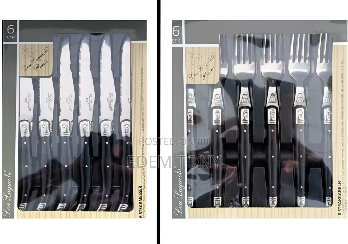 Lou Laguiole Knife Set 6 Piece or Forks Set 6 Piece Original Box- New
