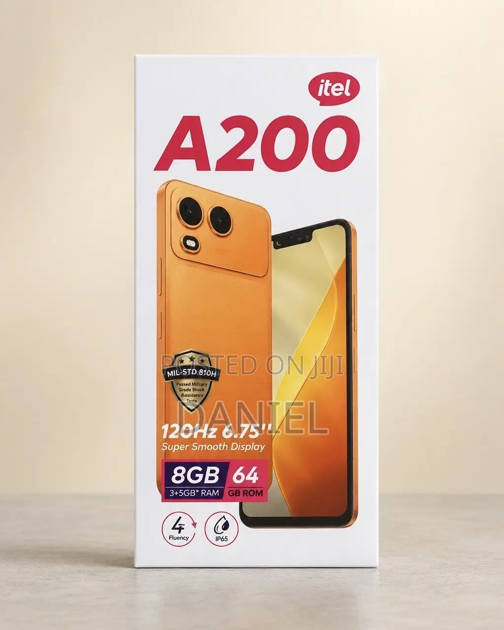 New Itel A200 64 GB Orange