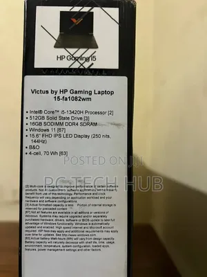 Laptop HP Victus 15 16GB Intel Core i5 SSD 512GB