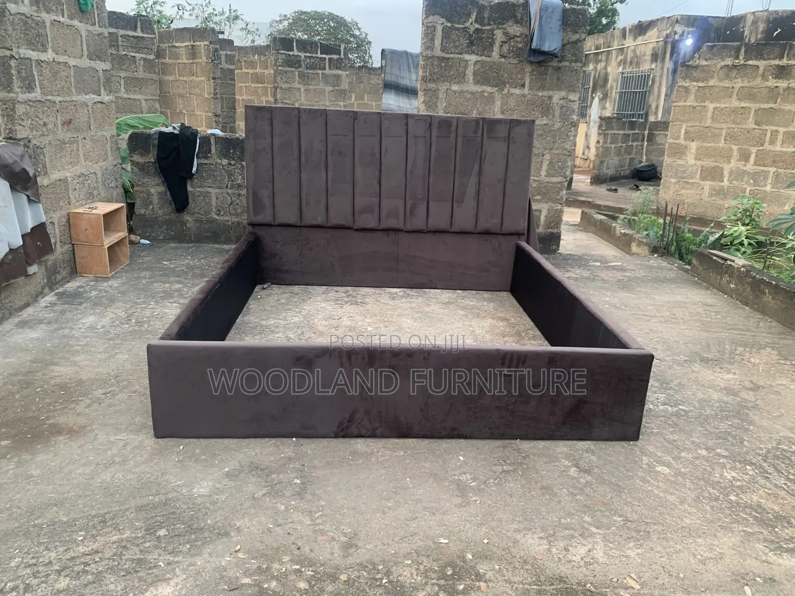 Midnight Luxe Upholstered Bed Frame