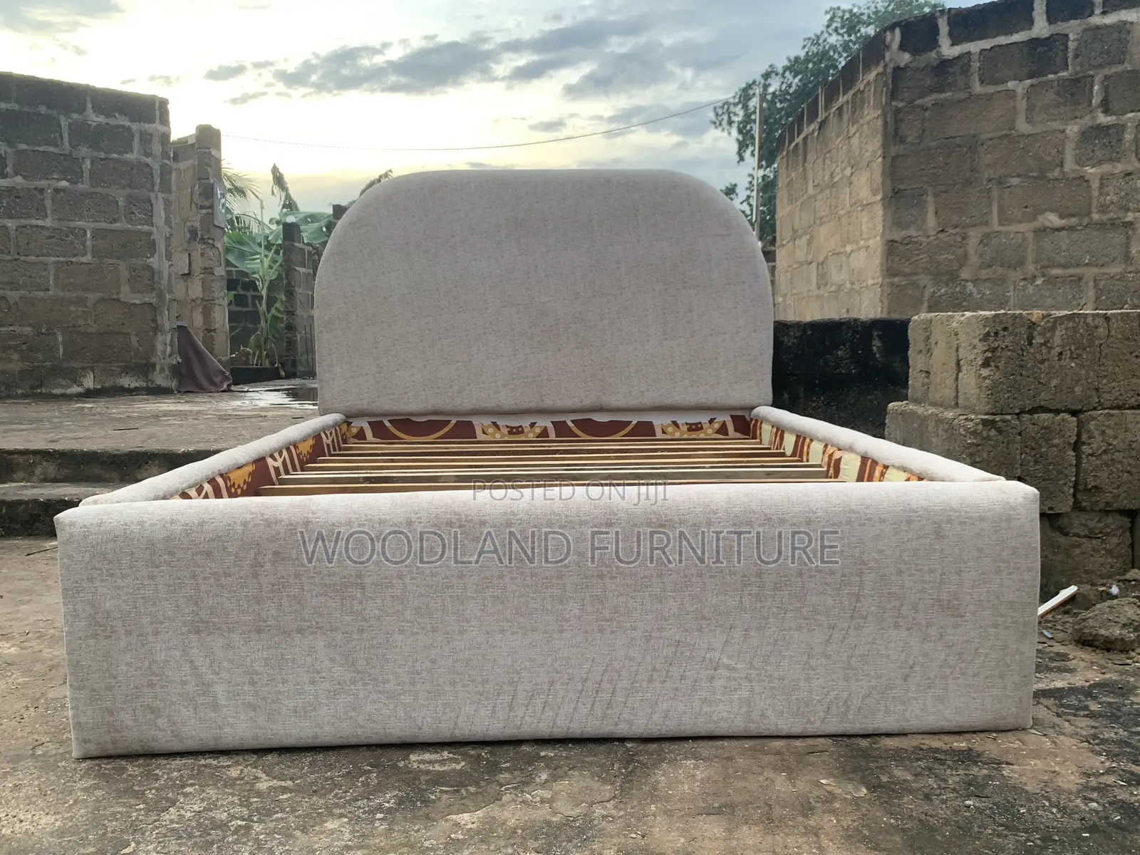 Cloud Soft Curved Upholstered Bed Frame