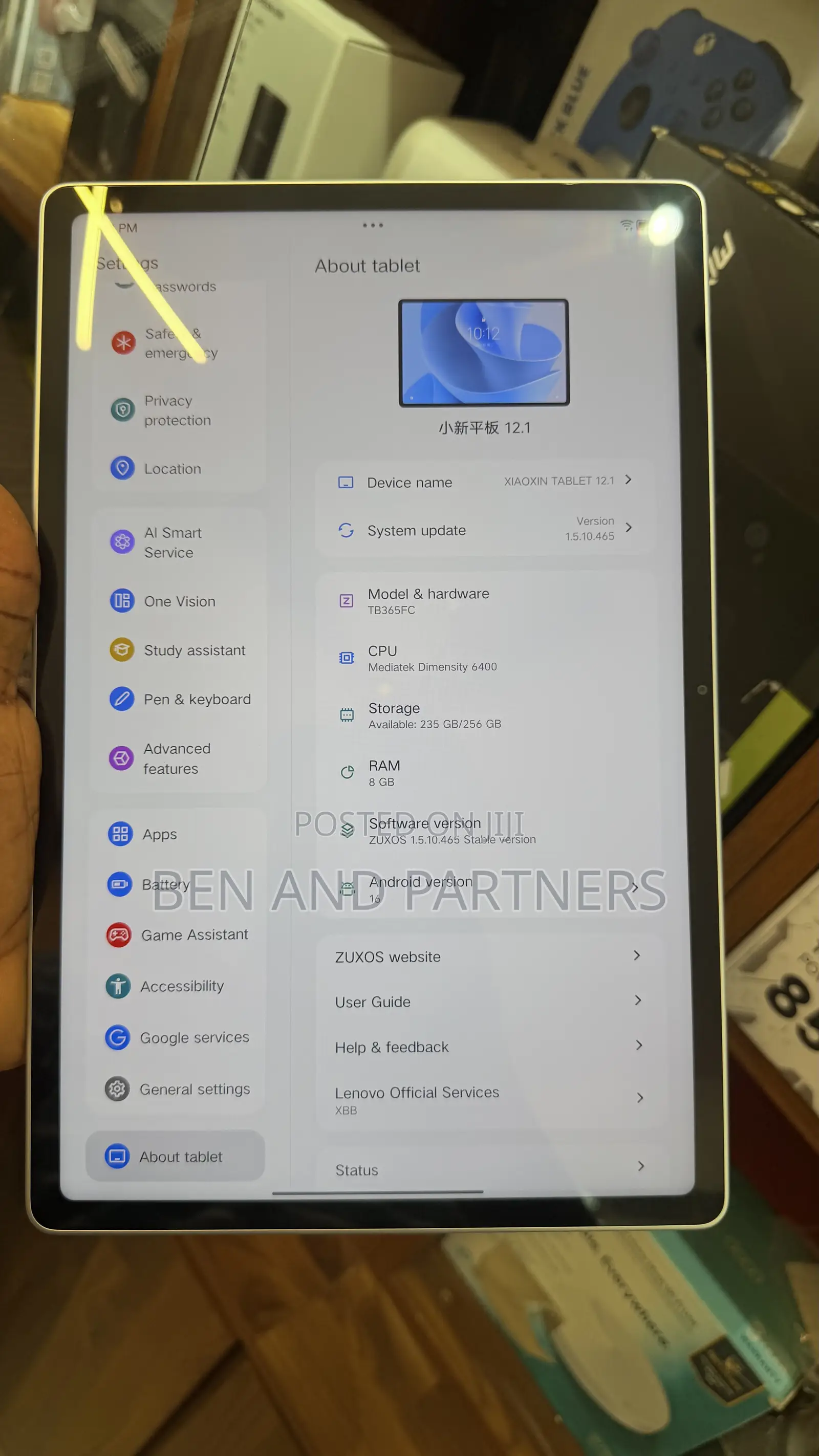 New Lenovo Yoga Tab 256 GB Silver