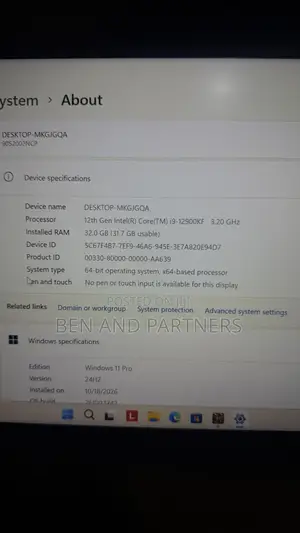 Desktop Computer Lenovo 32GB Intel Core i9 SSD 2T