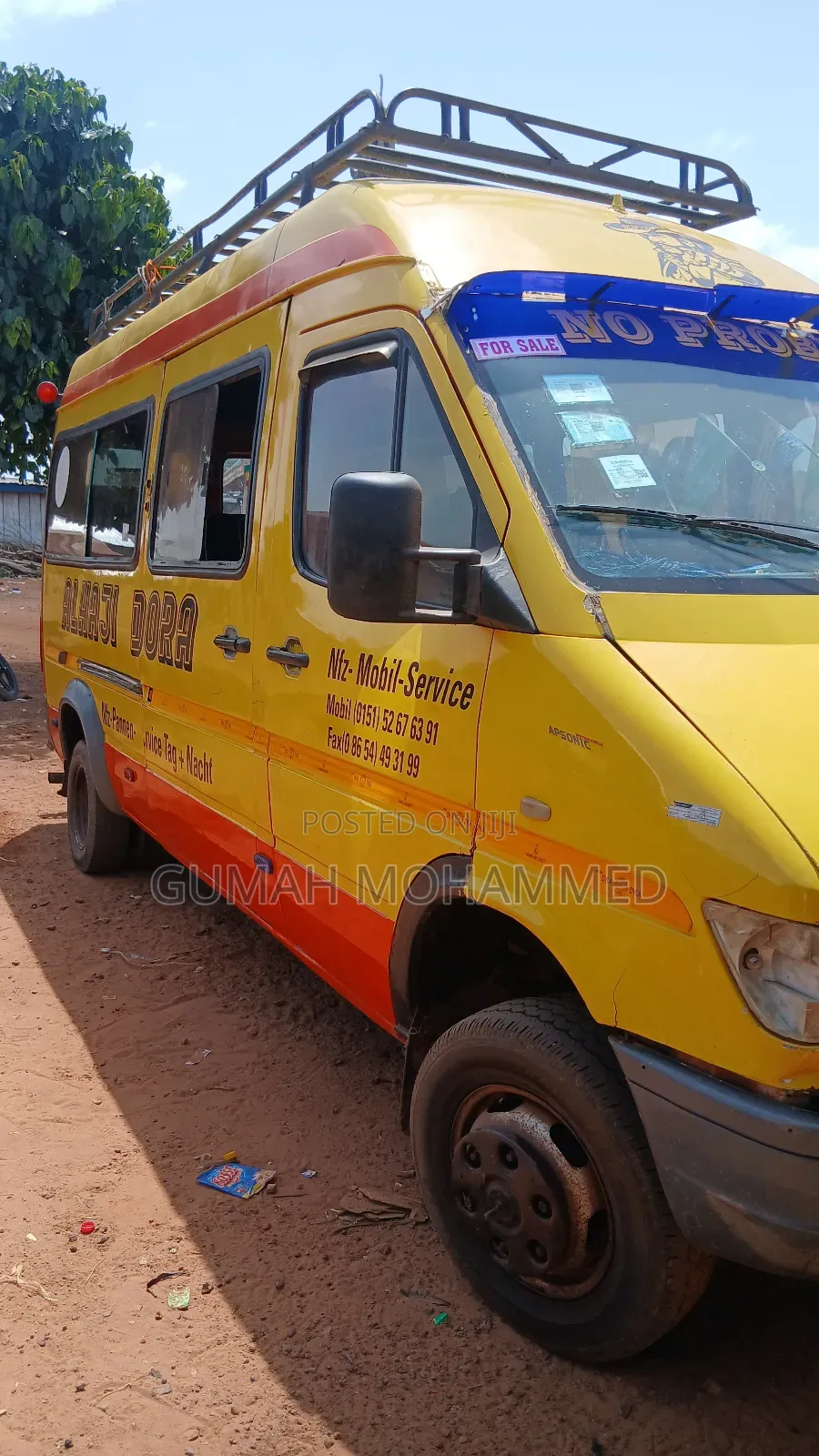 Mercedes-Benz Sprinter 2014 Yellow