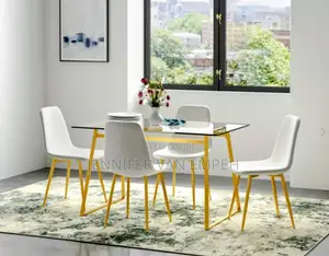 47"x32" Rectangle Modern Glass Dining Table - 47"x32"x30
