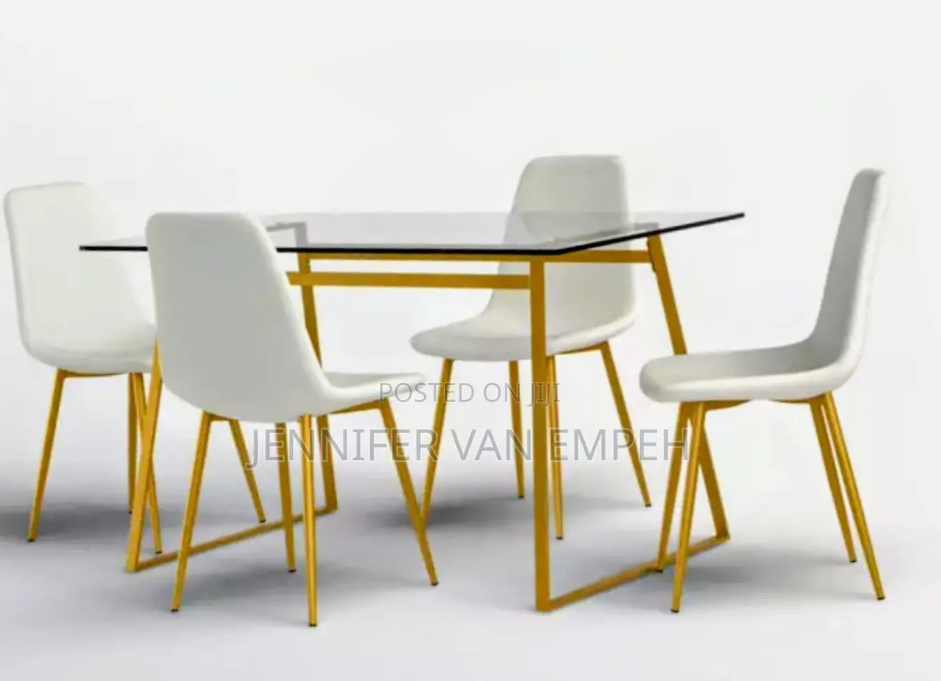 47"x32" Rectangle Modern Glass Dining Table - 47"x32"x30