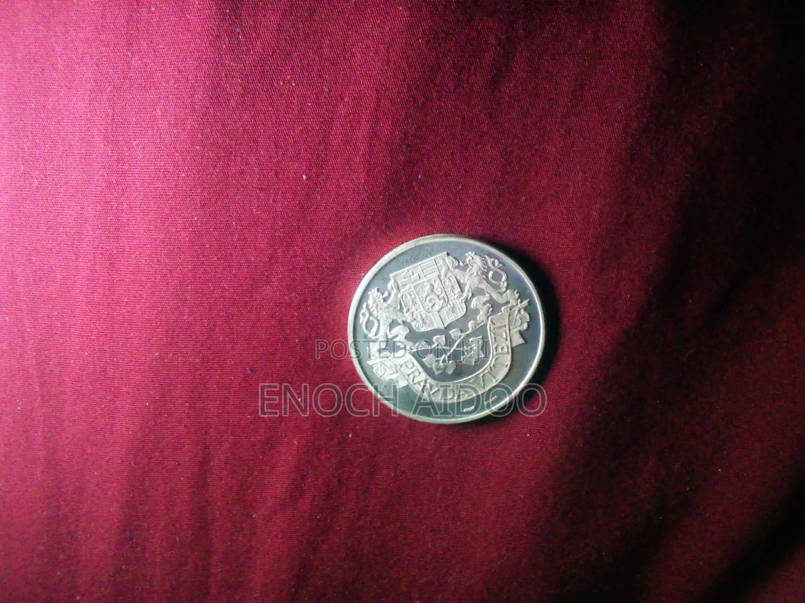 1968 Czechoslovakia Silver Metal -Jan Palach-Prague Spring-Rare
