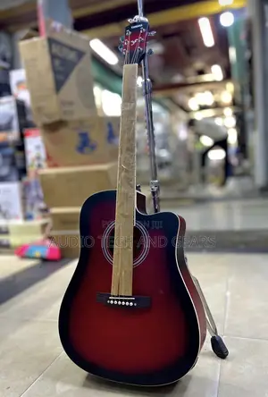 Wine Red Yamaha Acoustic Guitar