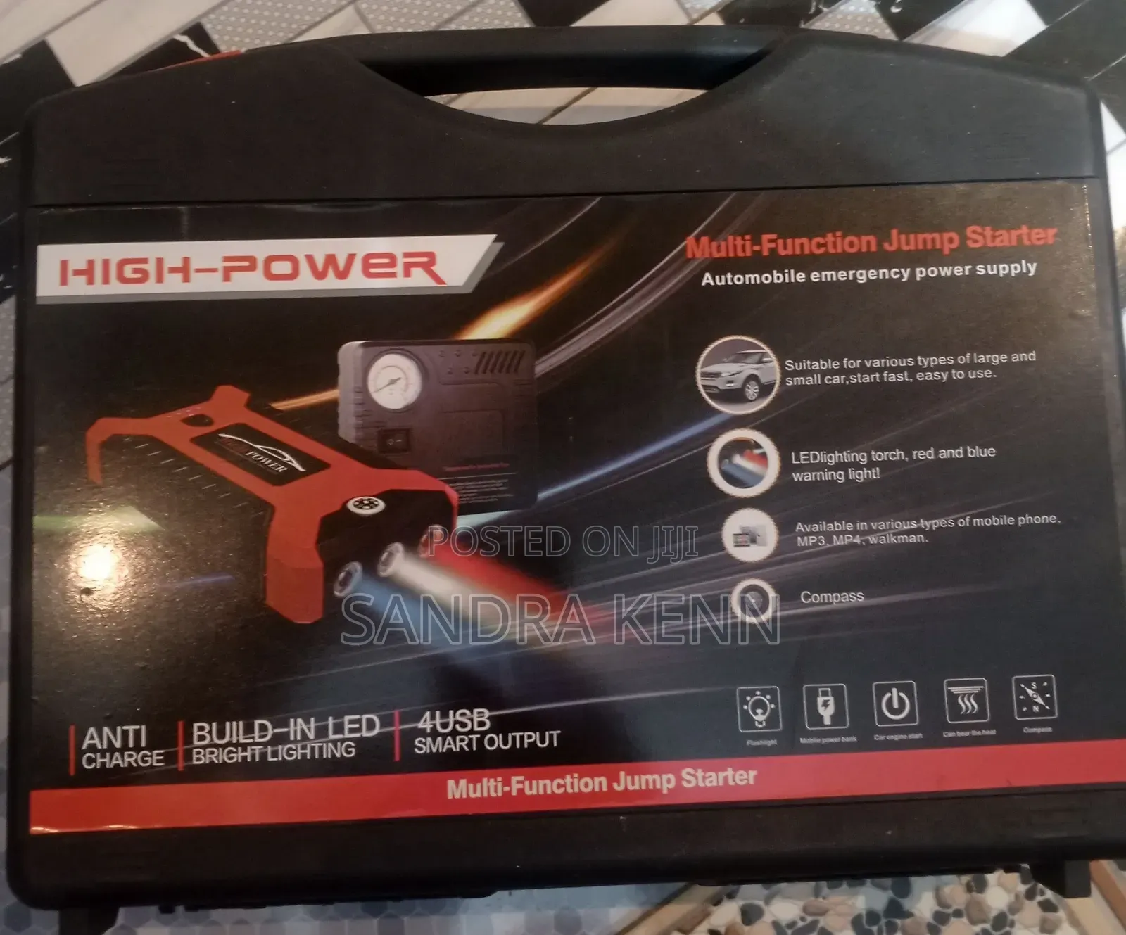Car Jump Starter With Inflator