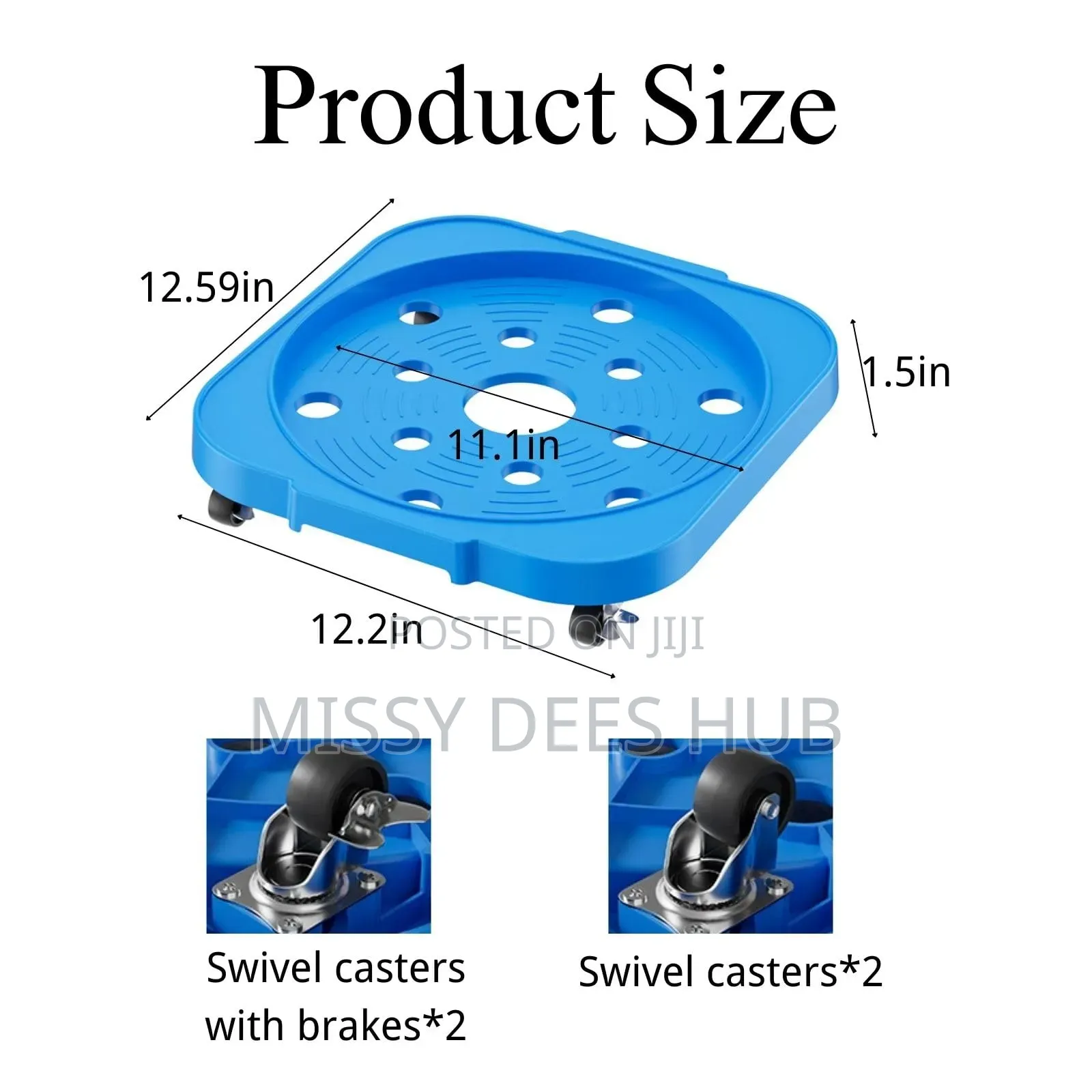 Plastic Caddy for Gas Cylinder and Heavy Pots