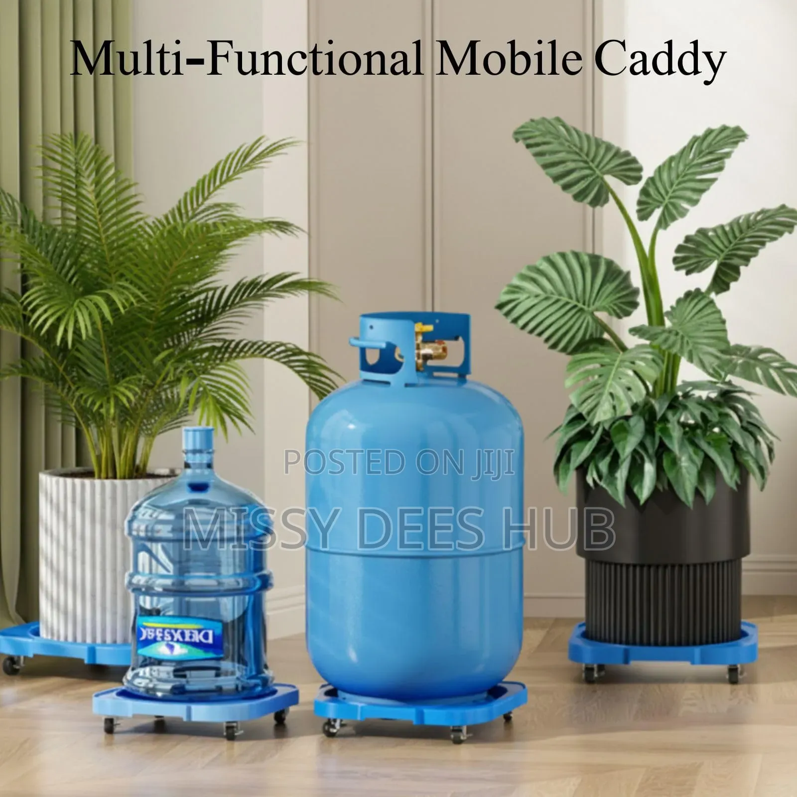 Plastic Caddy for Gas Cylinder and Heavy Pots