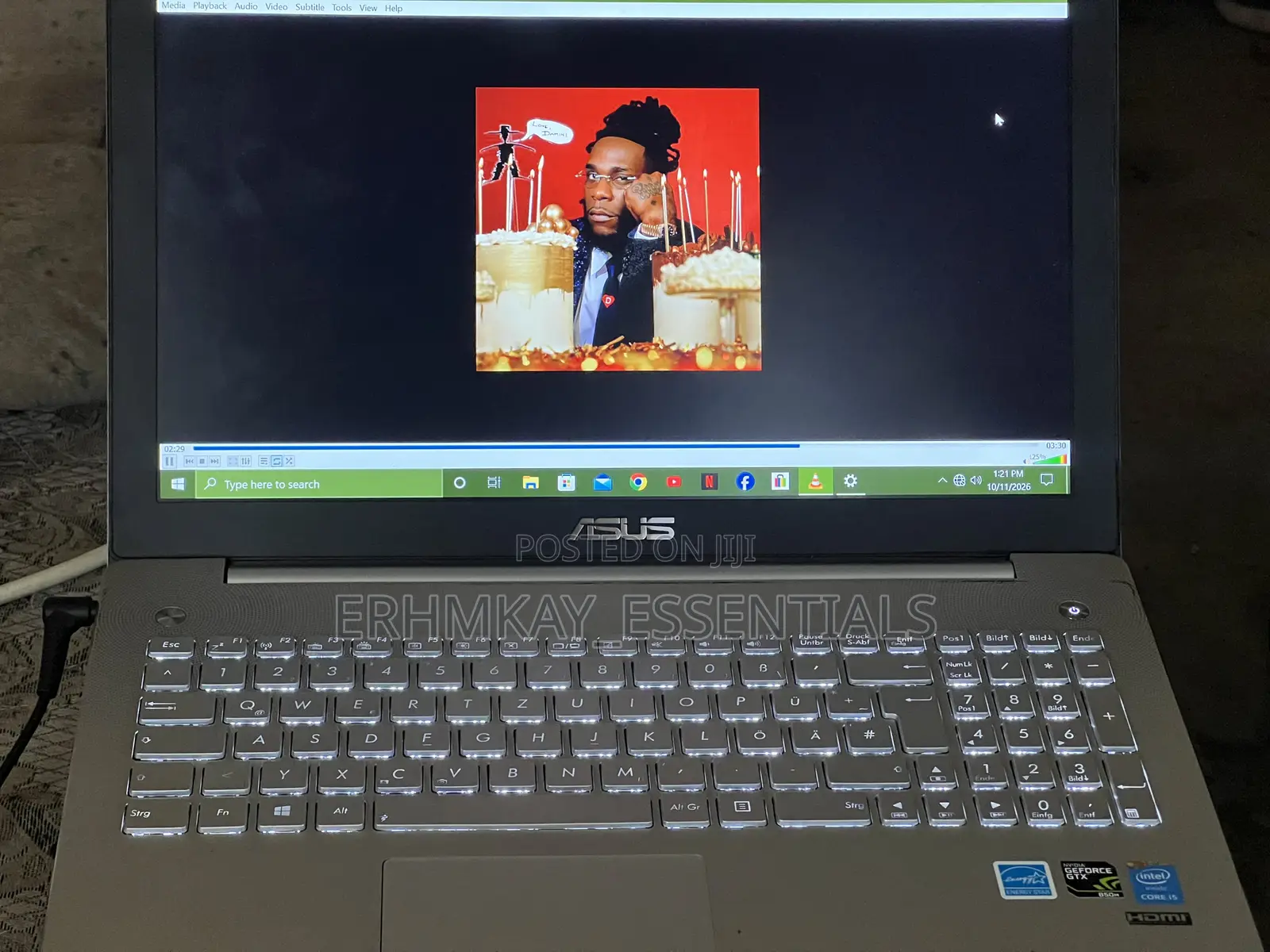 Laptop Asus N550JK 8GB Intel Core i5 HDD 1T