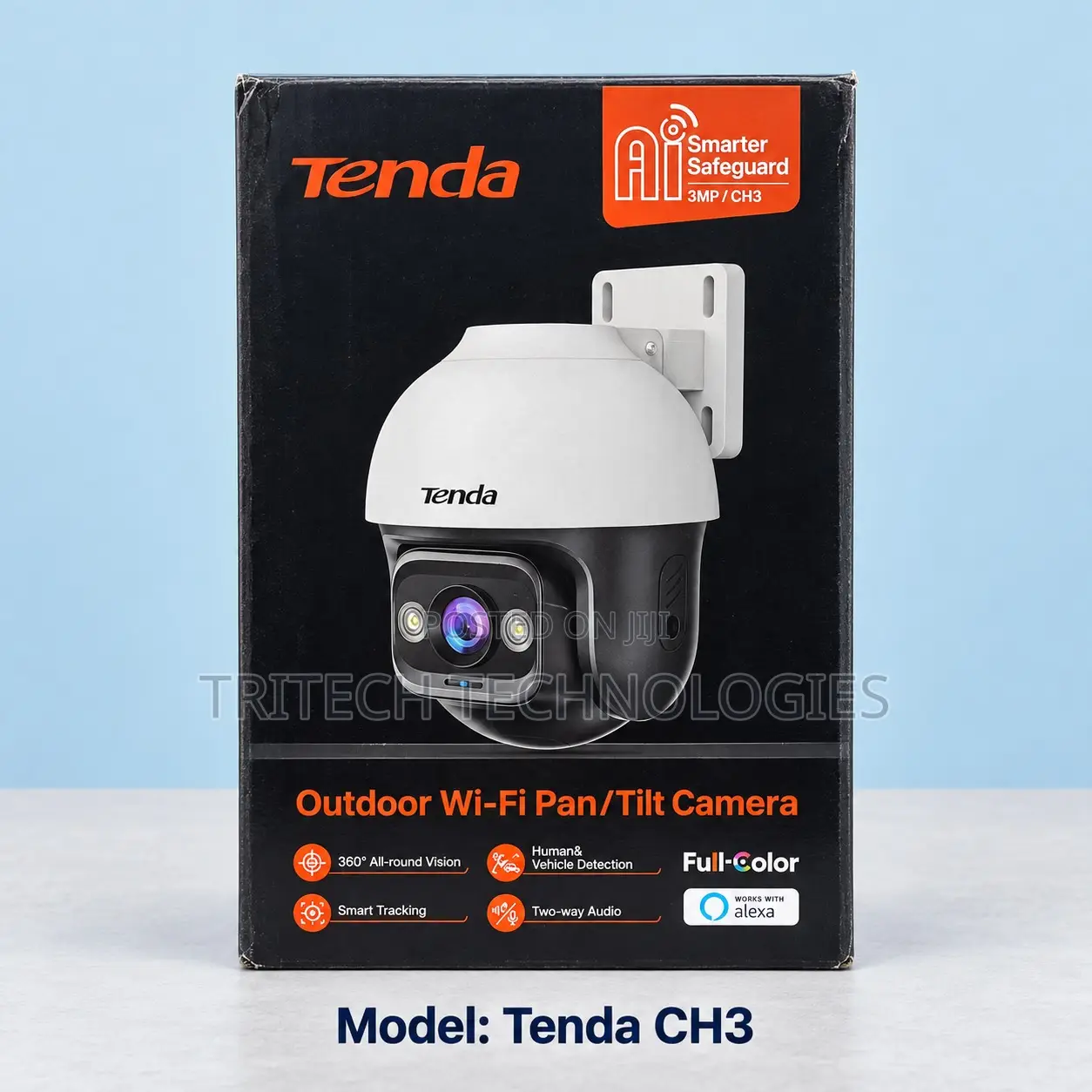 TENDA CH3-WCA-Tenda 1080P Outdoor Wi-Fi Pan/Tilt Camera