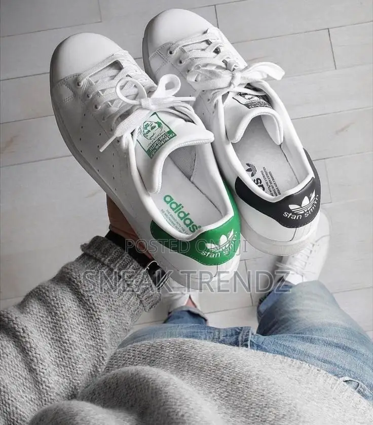 Adidas Stan Smith Mid Blue Green and Whait