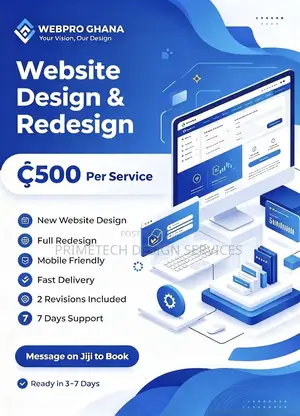 Website Design & Redesign — WebPro Ghana
