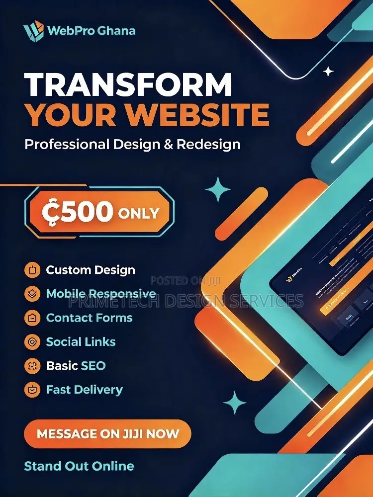 Website Design & Redesign — WebPro Ghana