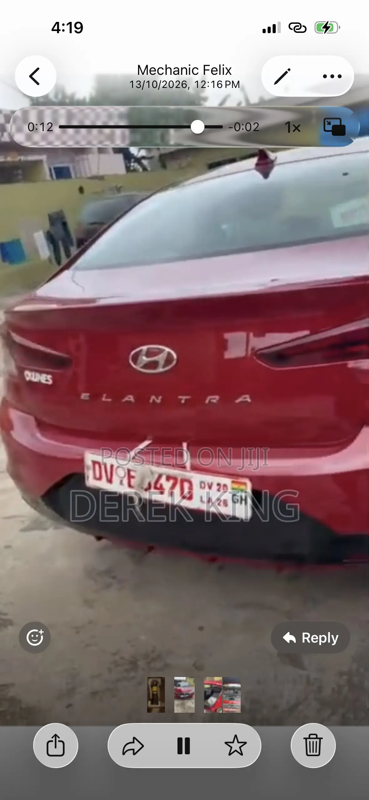 Hyundai Elantra 2020 Red