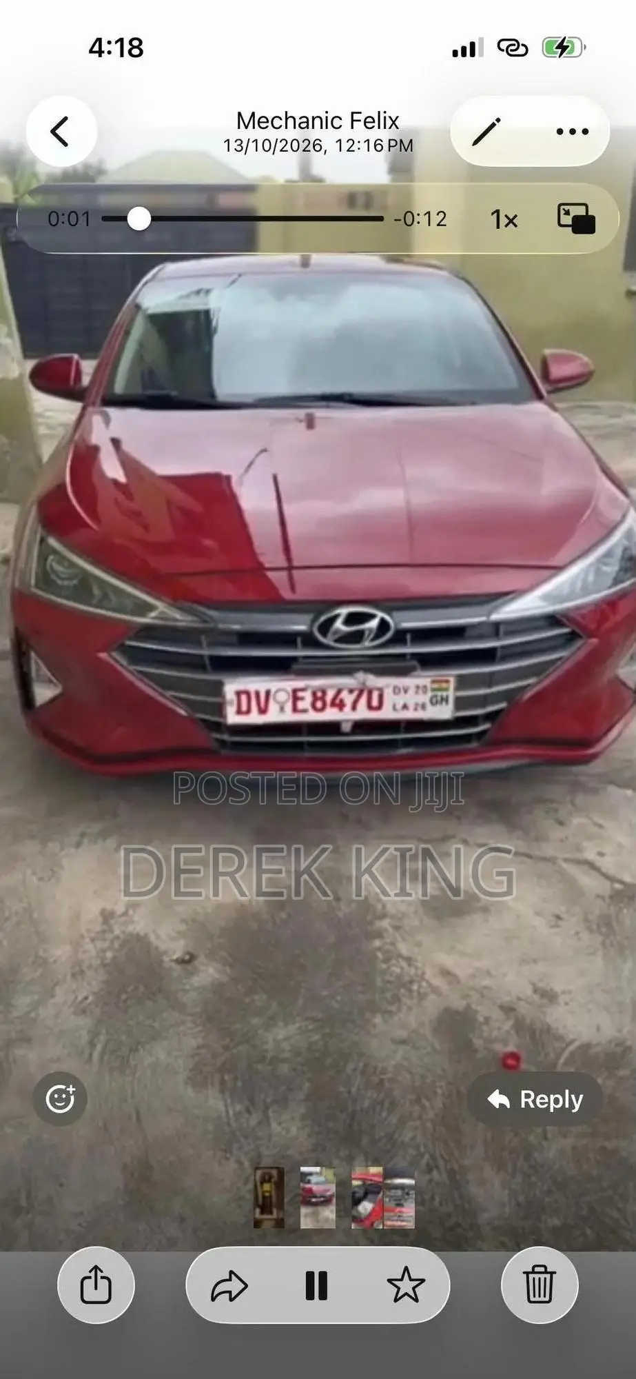 Hyundai Elantra 2020 Red