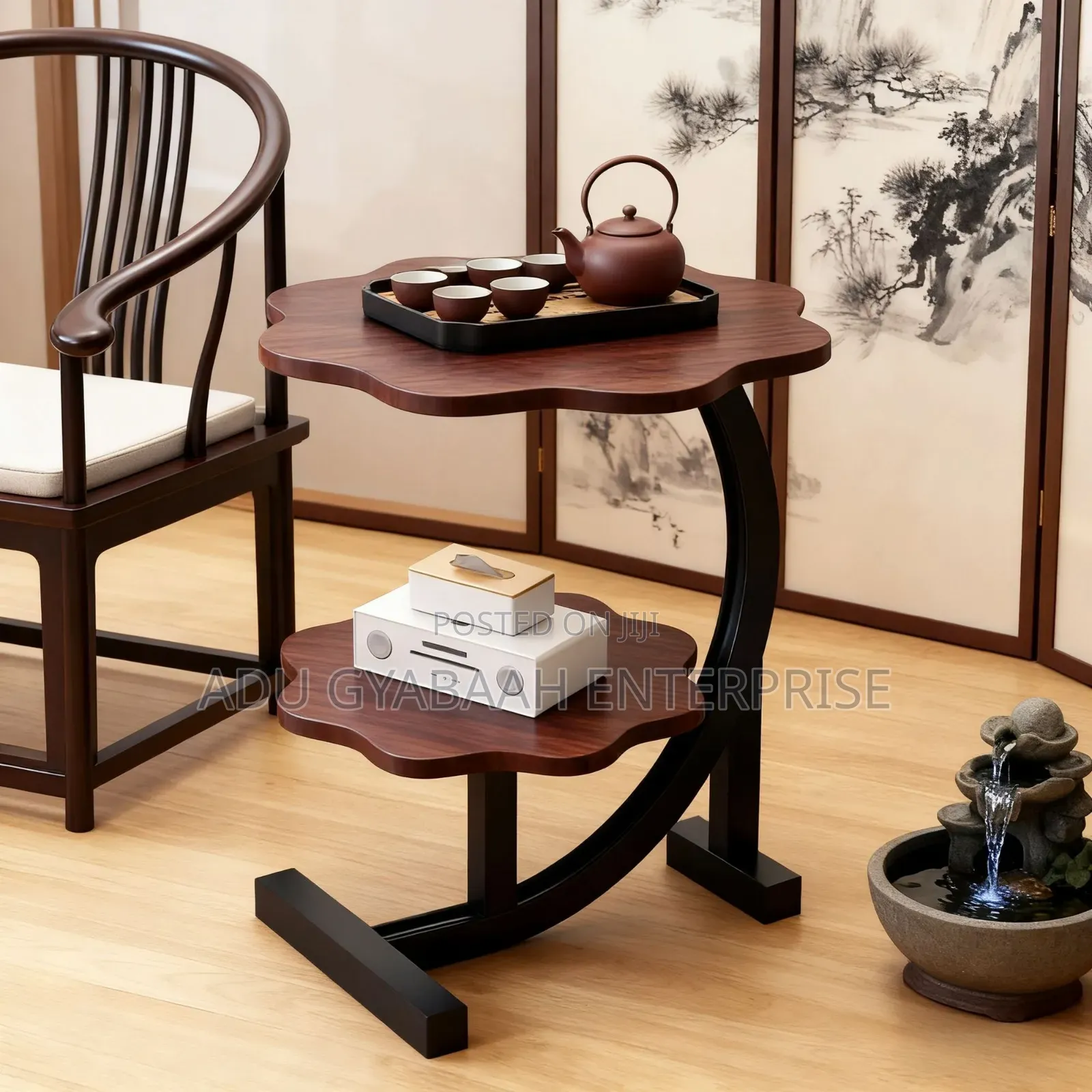 2-Tier Flower-Shaped Side Table / Tea Table