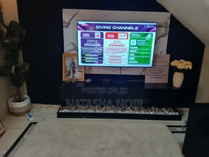 Black TV Console