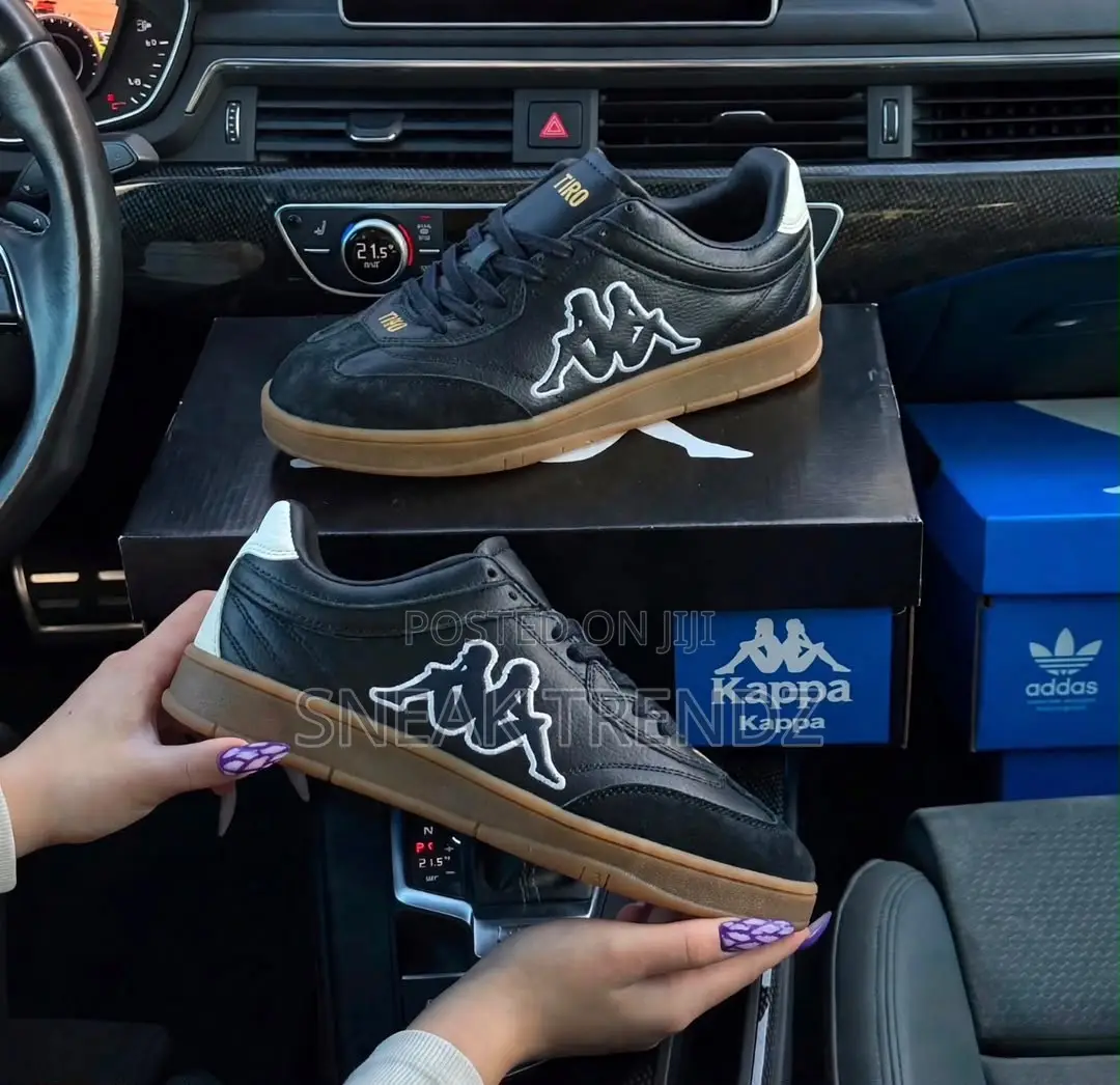 Kappa OG Black White Green and Brown