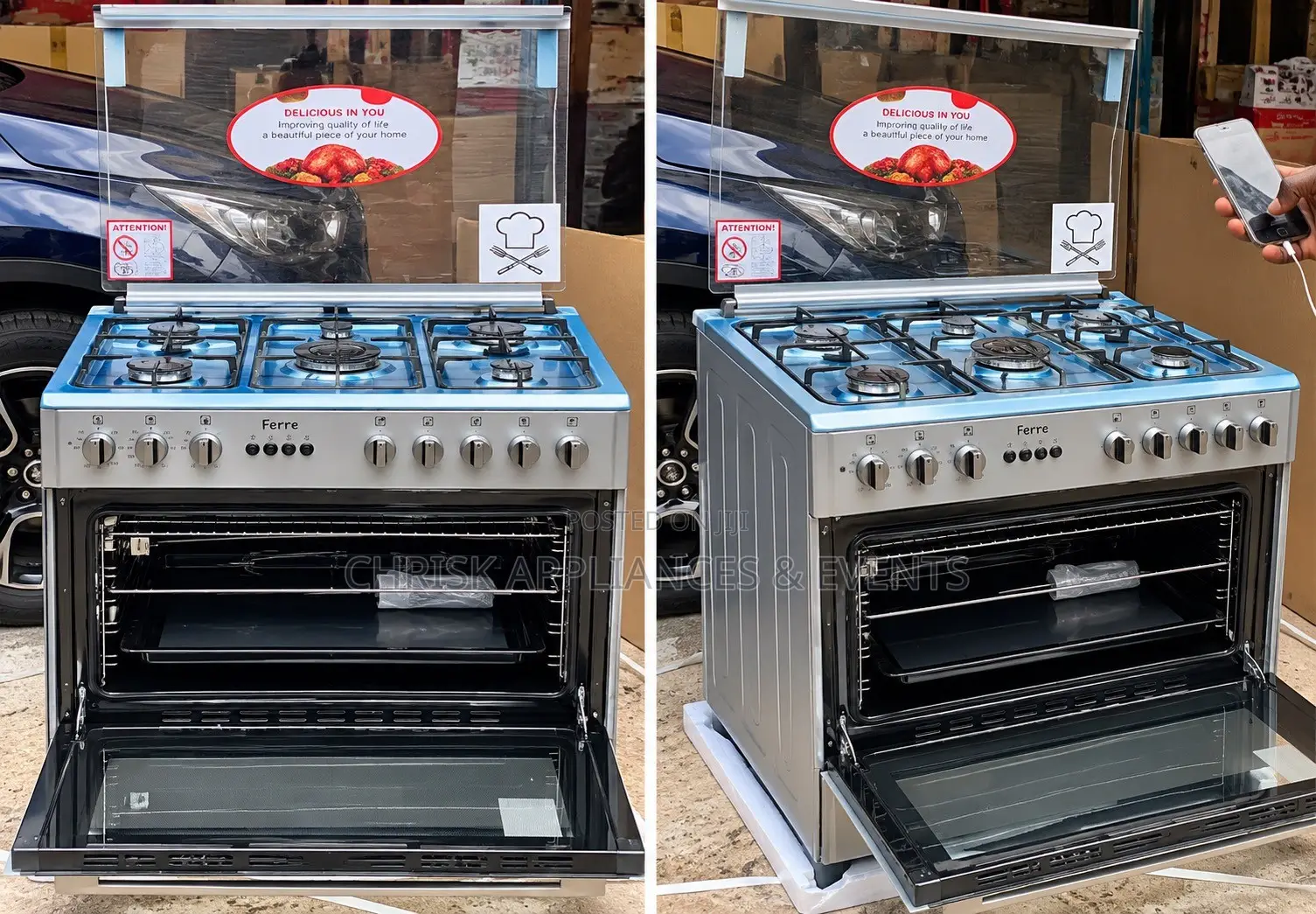 Ferre 5-Burner Gas Cooker — Free Delivery Included!