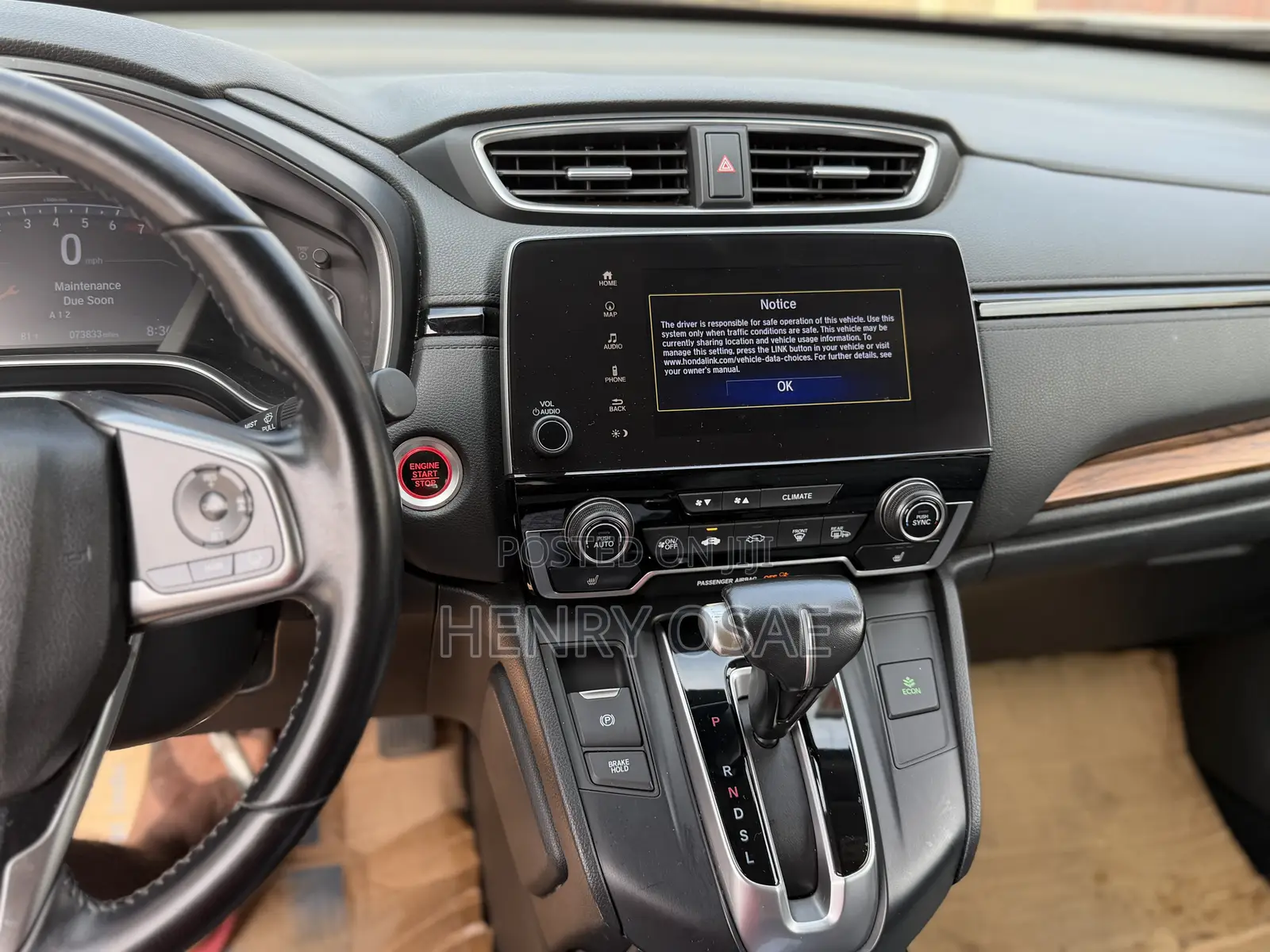 Honda CR-V Touring AWD 2018 Gray
