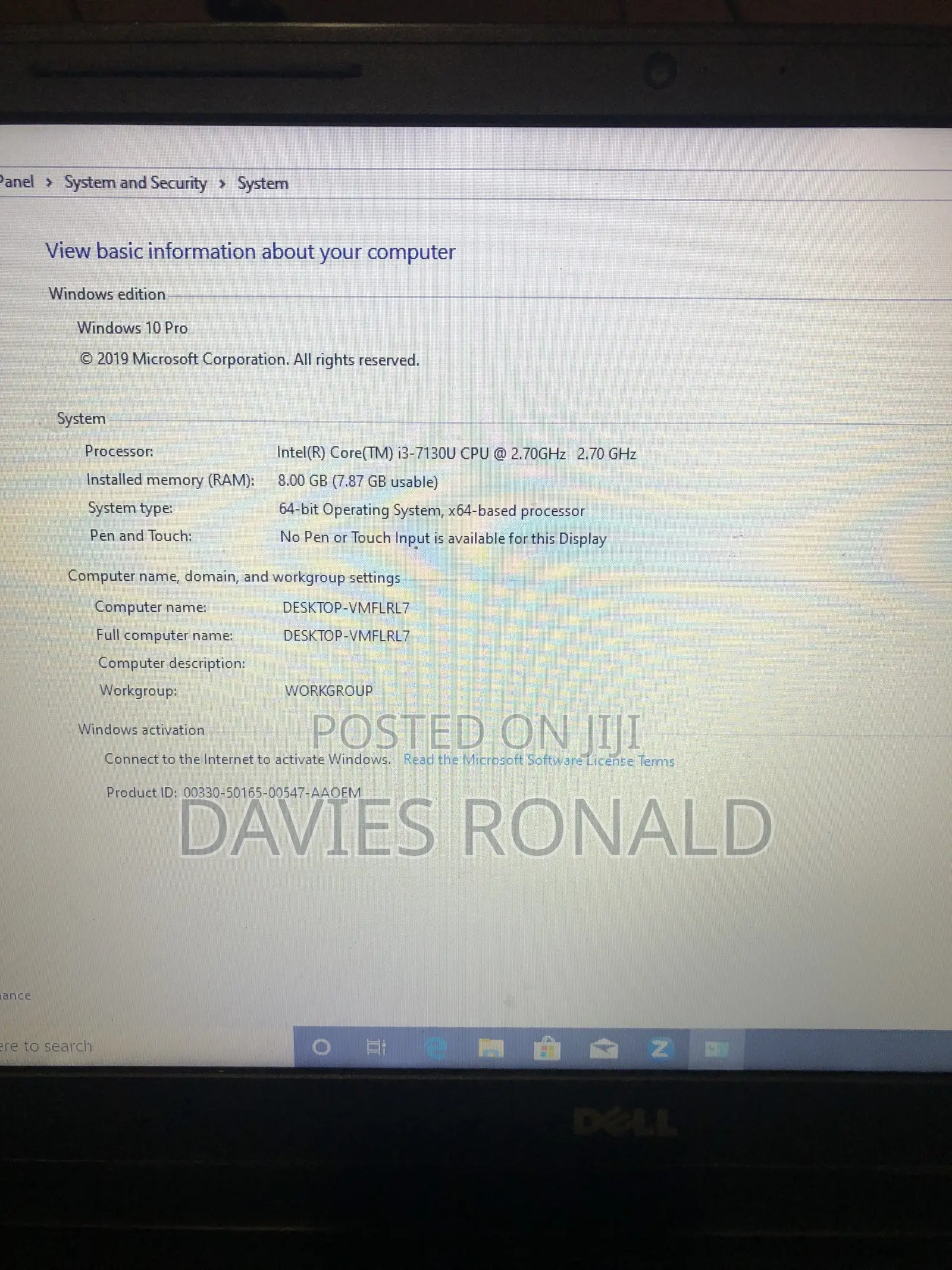 Laptop Dell Latitude 5500 8GB Intel Core i3 HDD+SSD 512GB