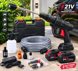 21V Cordless Pressure Washer Kit With 2 Batteries and Foam Sprayer