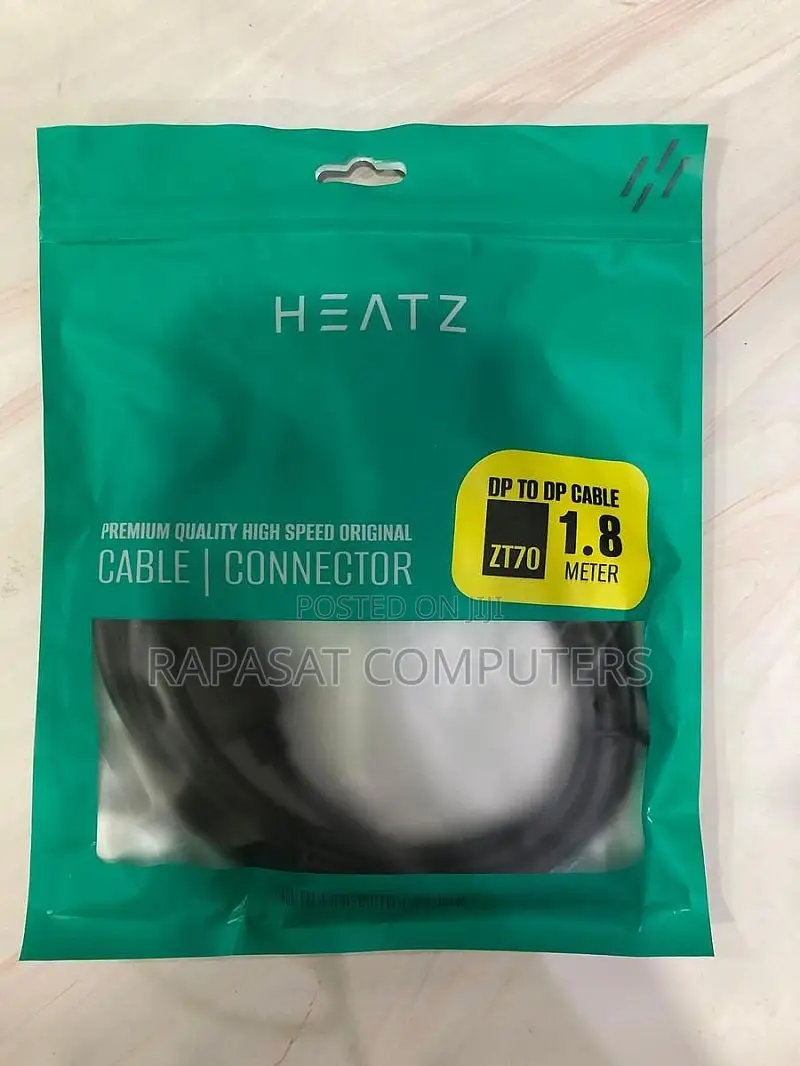 Heatz ZT70 DP Male to DP Male 1.8 Meters Cable