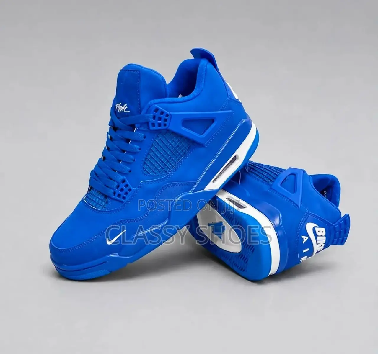 Jordan4 Biker All Blue