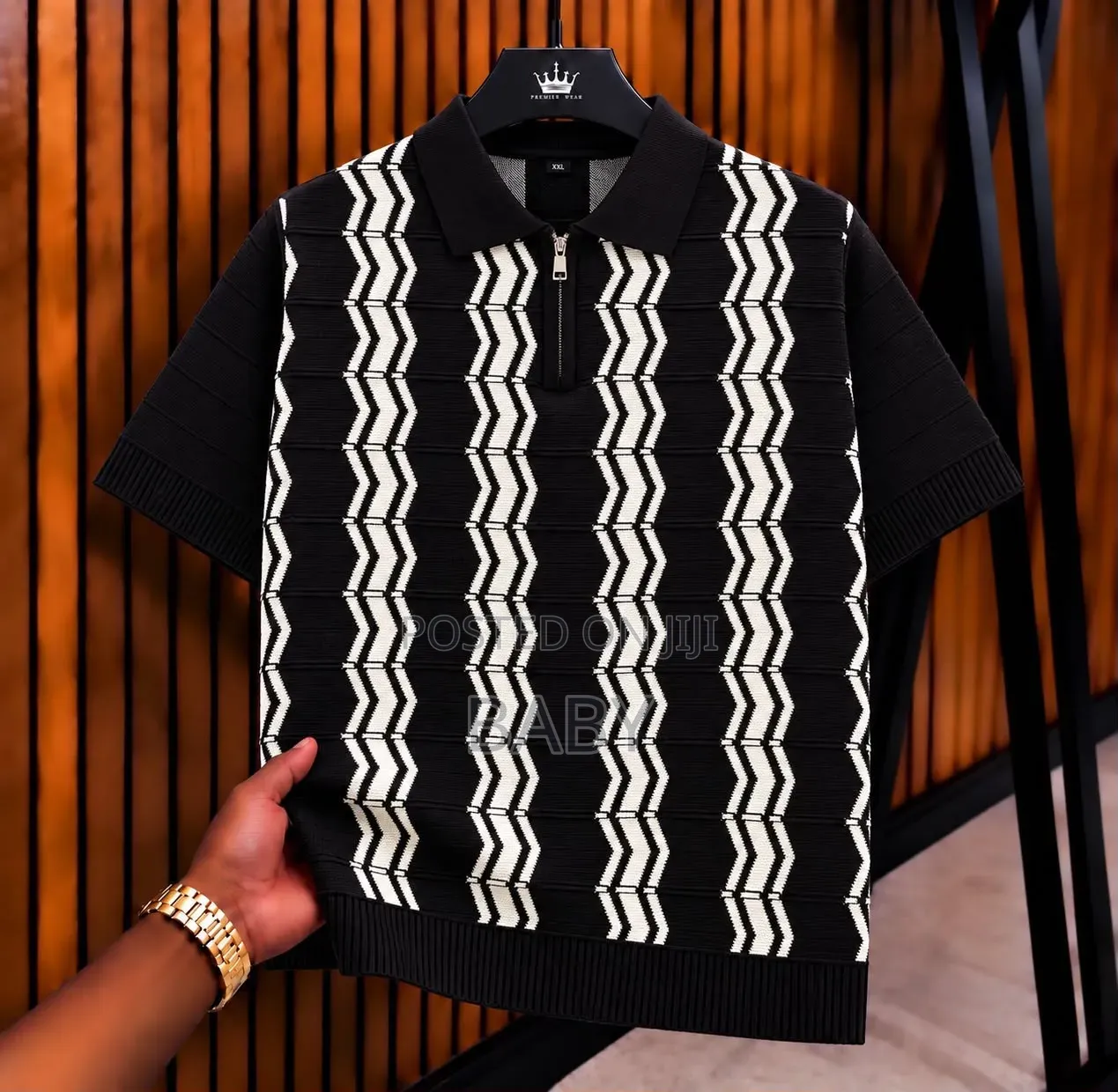 Knitted Quarter Zip Top