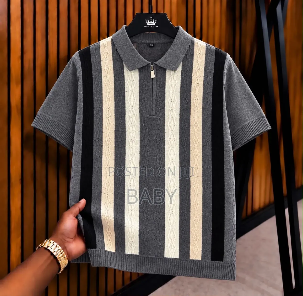 Knitted Quarter Zip Top
