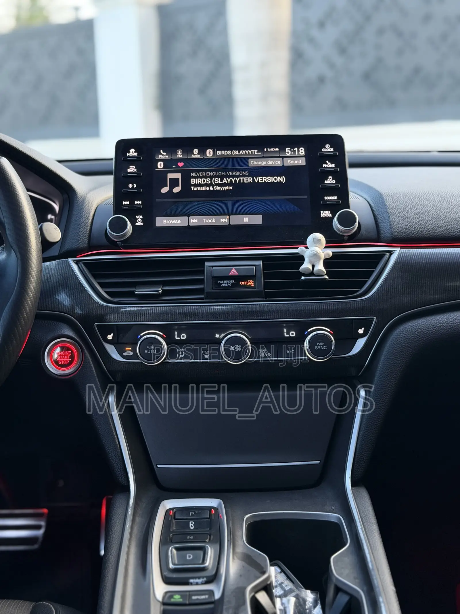 Honda Accord Sport (2.0L 4cyl Turbo 10A) 2019 Gray