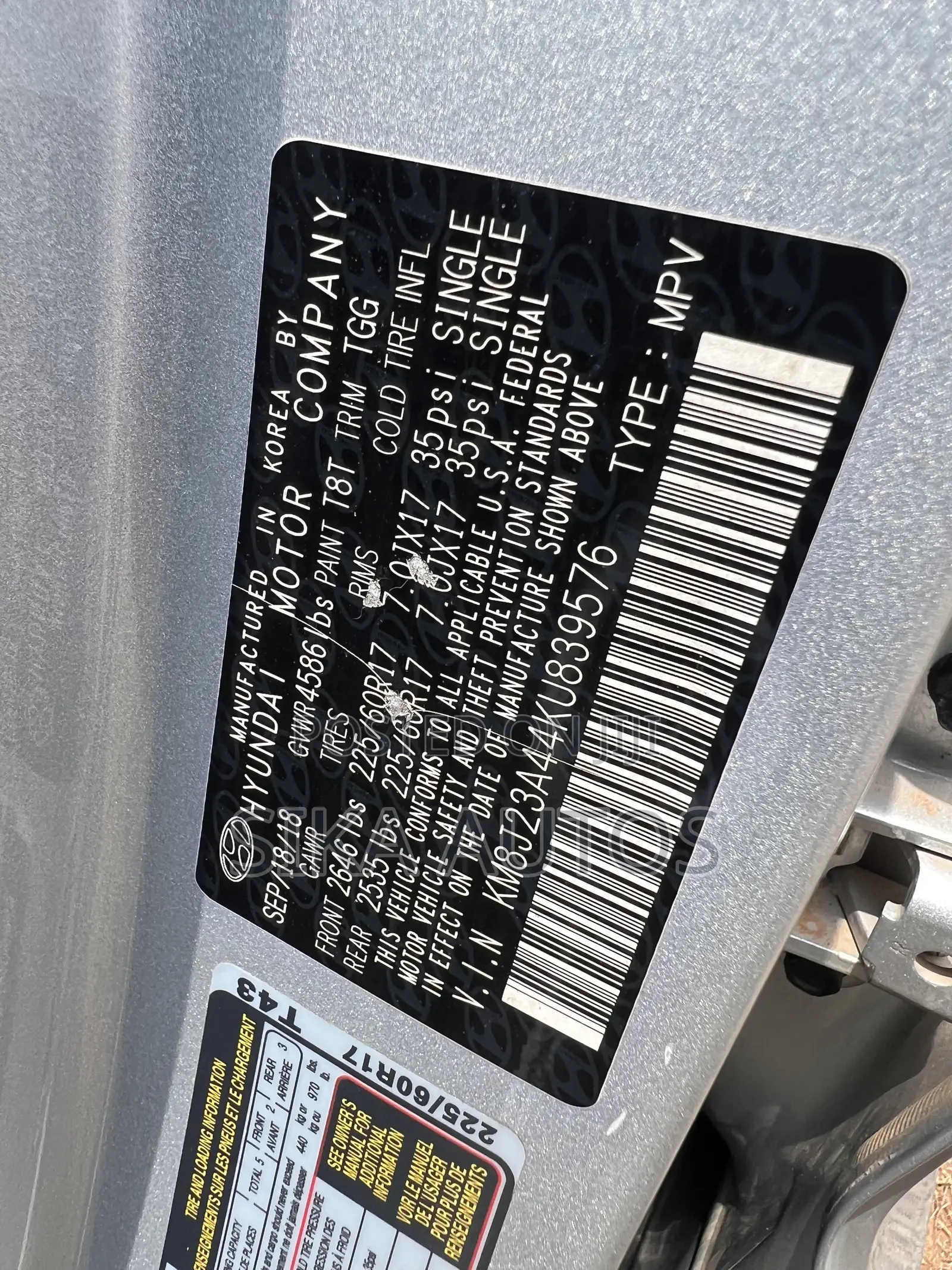 Hyundai Tucson SEL AWD 2019 Silver