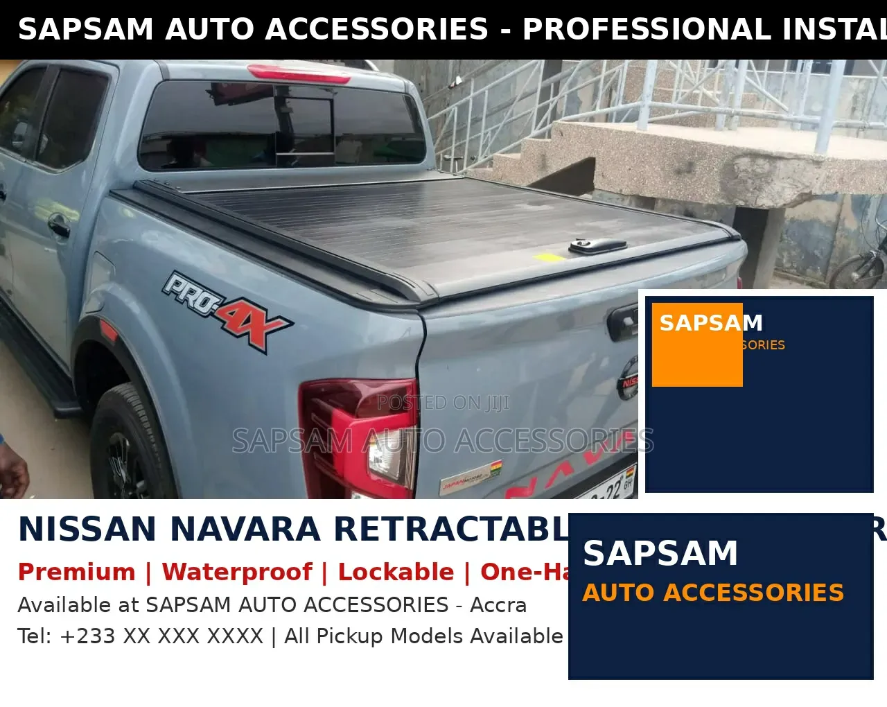 Nissan Navara Pro-4x Retractable Roller Shutter Cover*