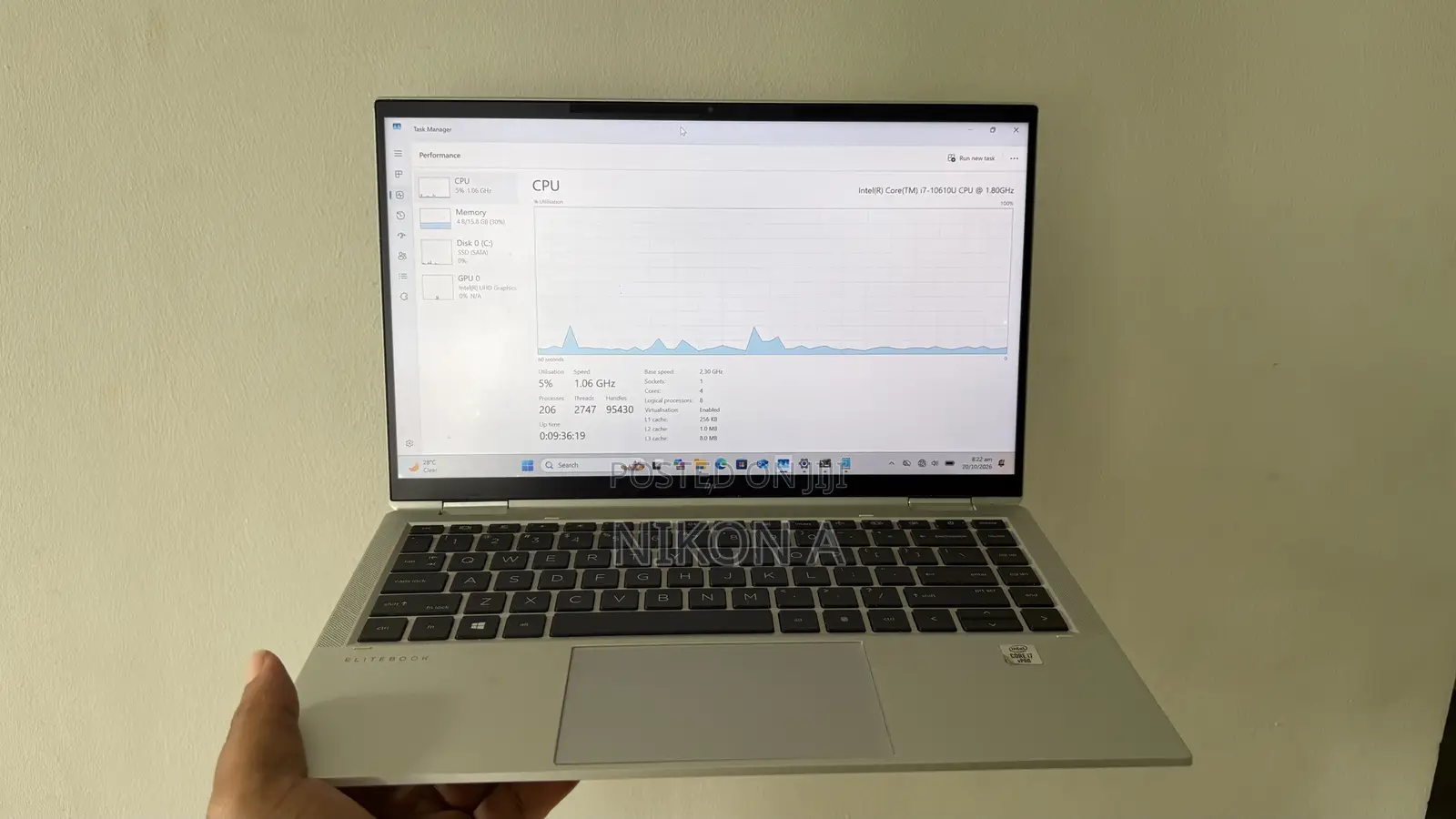 Laptop HP EliteBook x360 1040 G7 16GB Intel Core i7 SSD 512GB