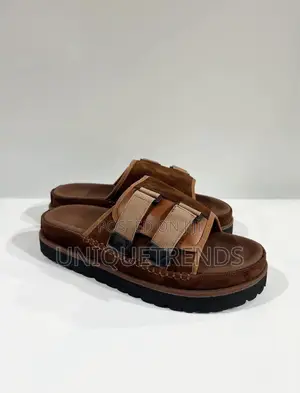 High Quality ZARA Suede Sandals (Black N Brown)