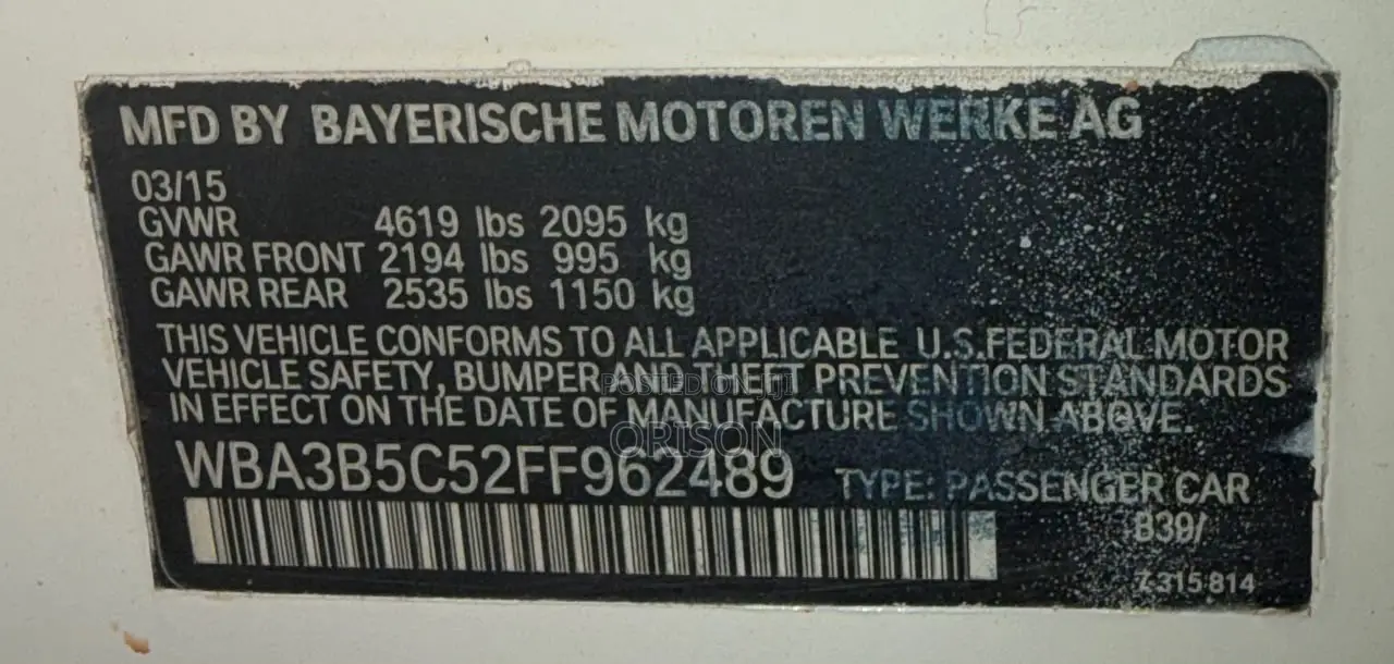 BMW 328i 2015 White