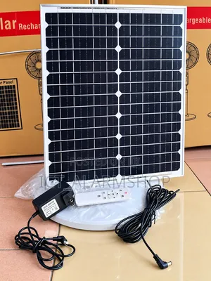 Solar Fan With Inbuilt Battery and Solar Panel
