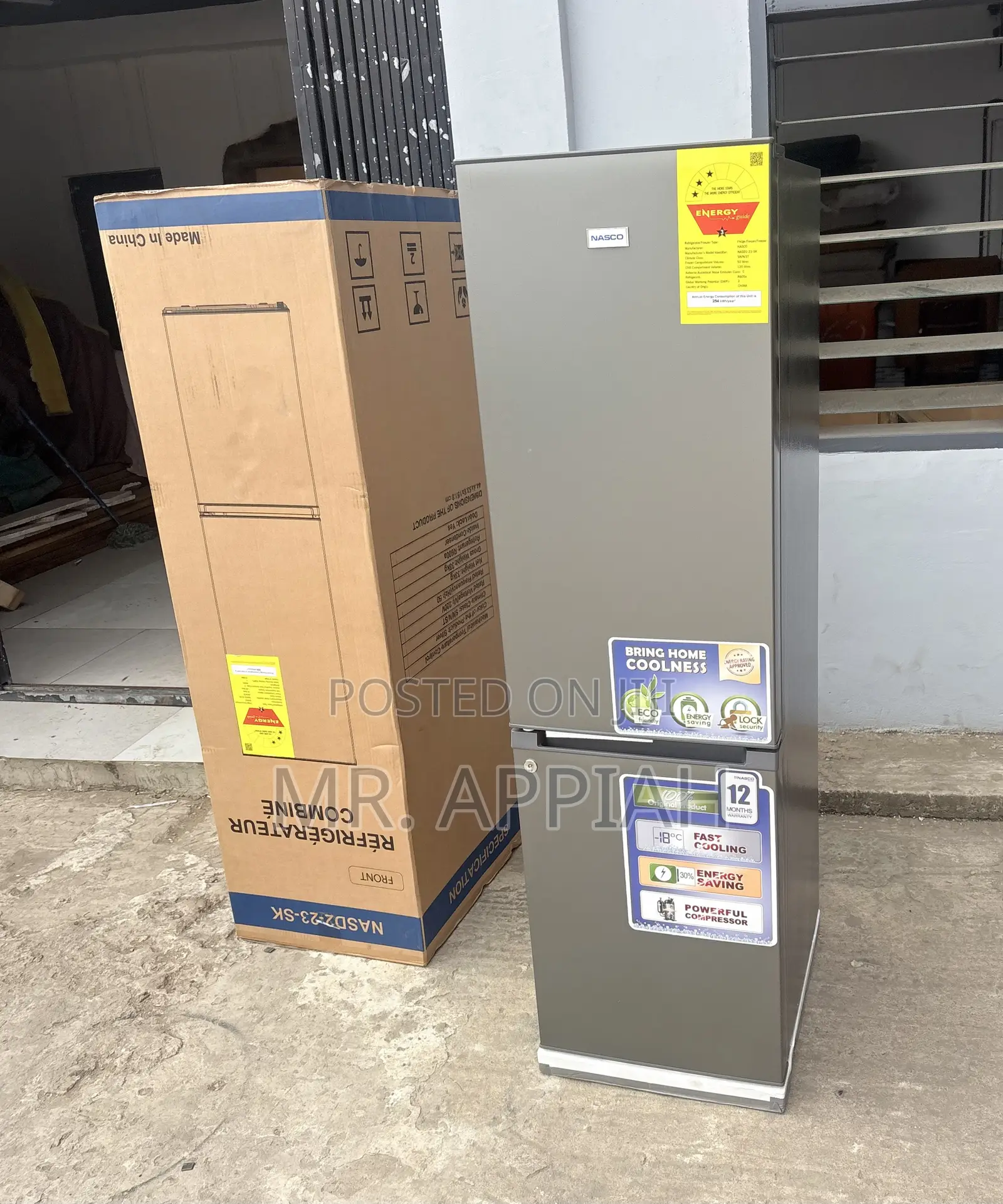 Smart Cooling Nasco Bottom Mount Freezer Fridge(NasD2-23-Sk)