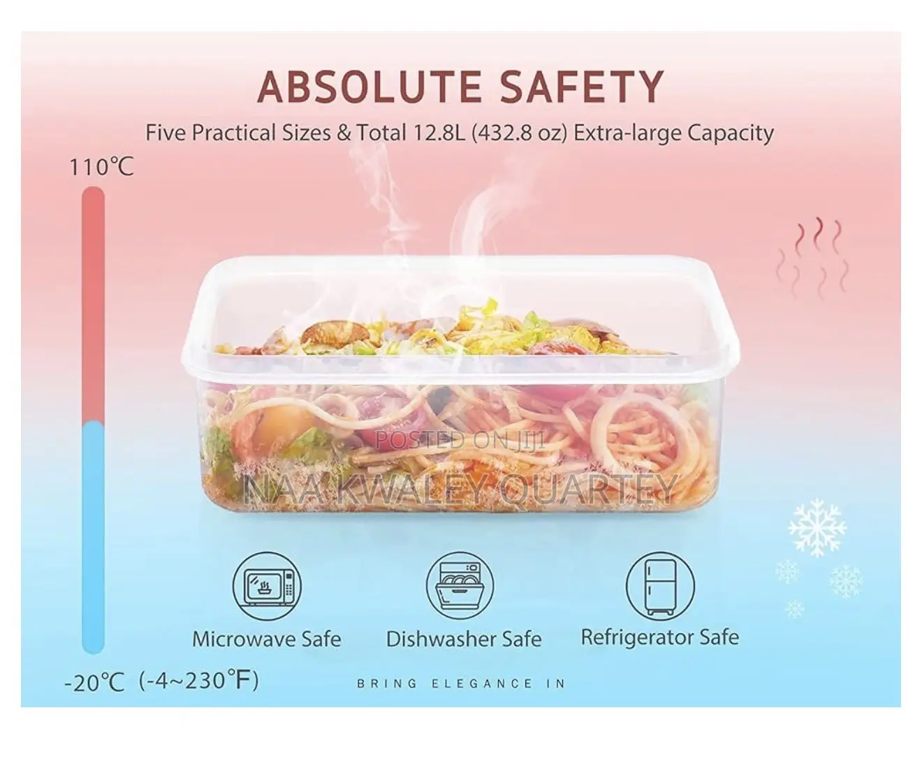 12pcs Plastic Bowls Containers