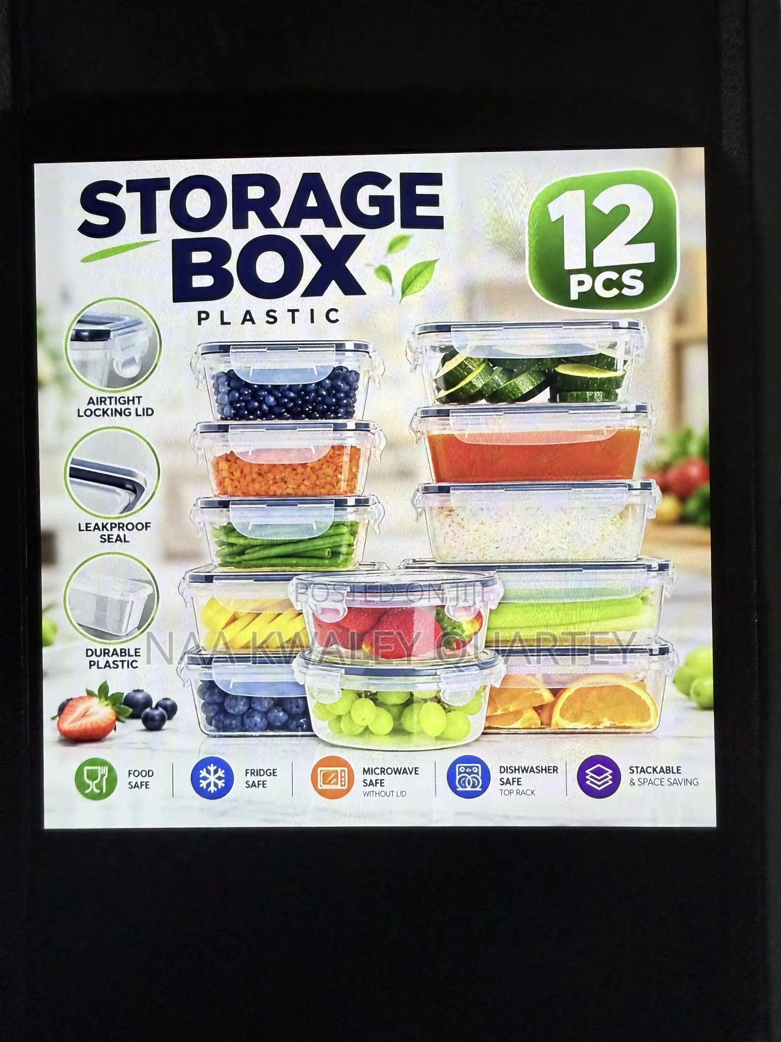 12pcs Plastic Bowls Containers